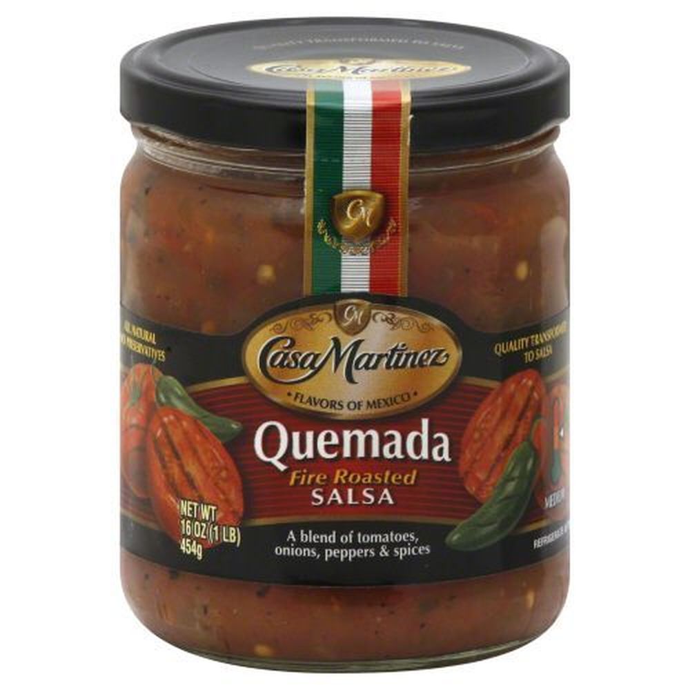 Casa Martinez Quemada Fire Roasted Salsa, 16 Ounce -- 6 Per Case