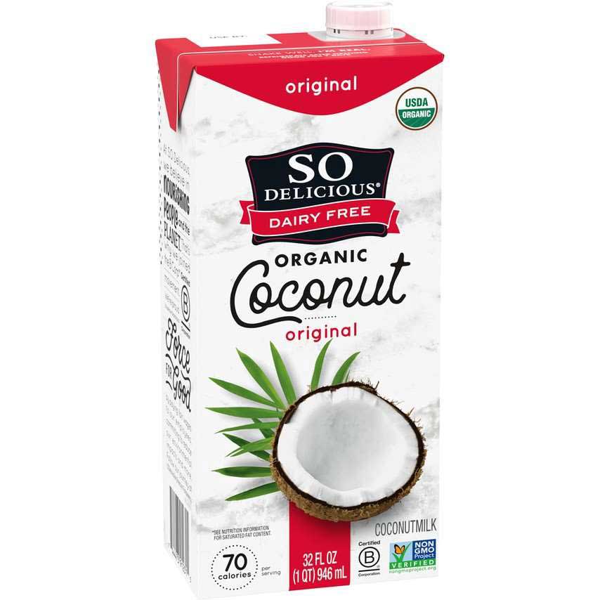 So Delicious Organic Original Coconut Milk Beverage, 32 Fluid Ounce -- 12 Per Case