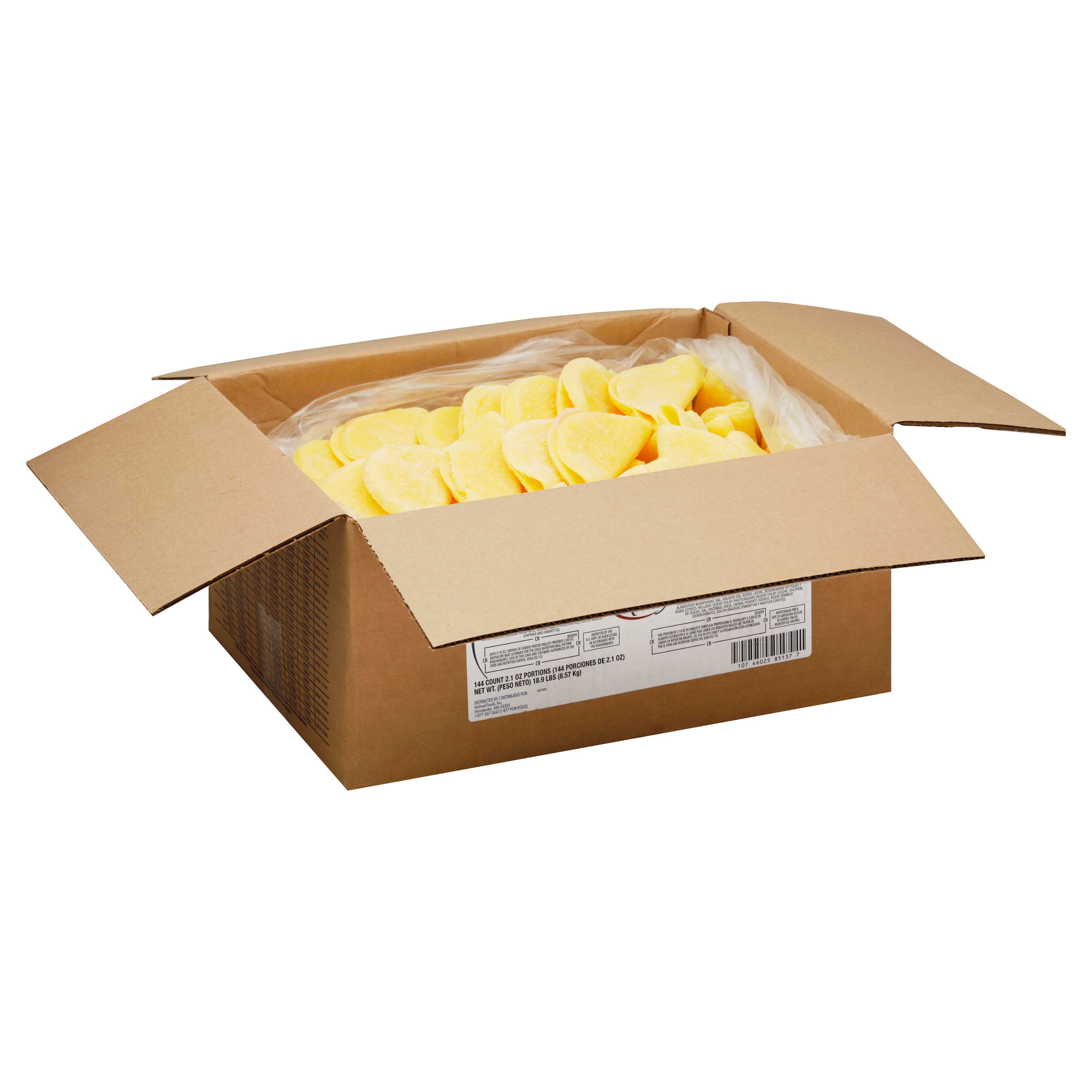 Papetti's Colby Cheese Omelette, 2.1 Ounce -- 144 Per Case