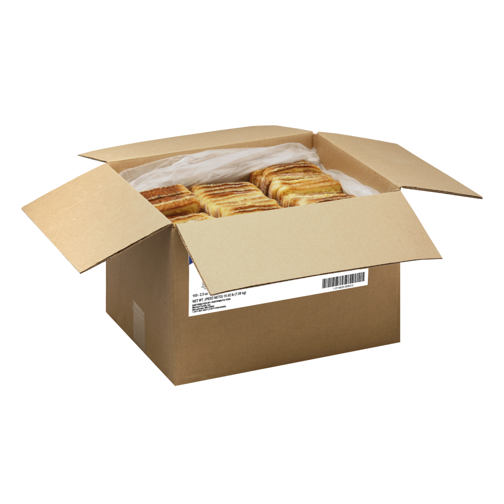 Michael Foods Papettis Cinnamon Swirl French Toast, 2.5 Ounce -- 100 per case.