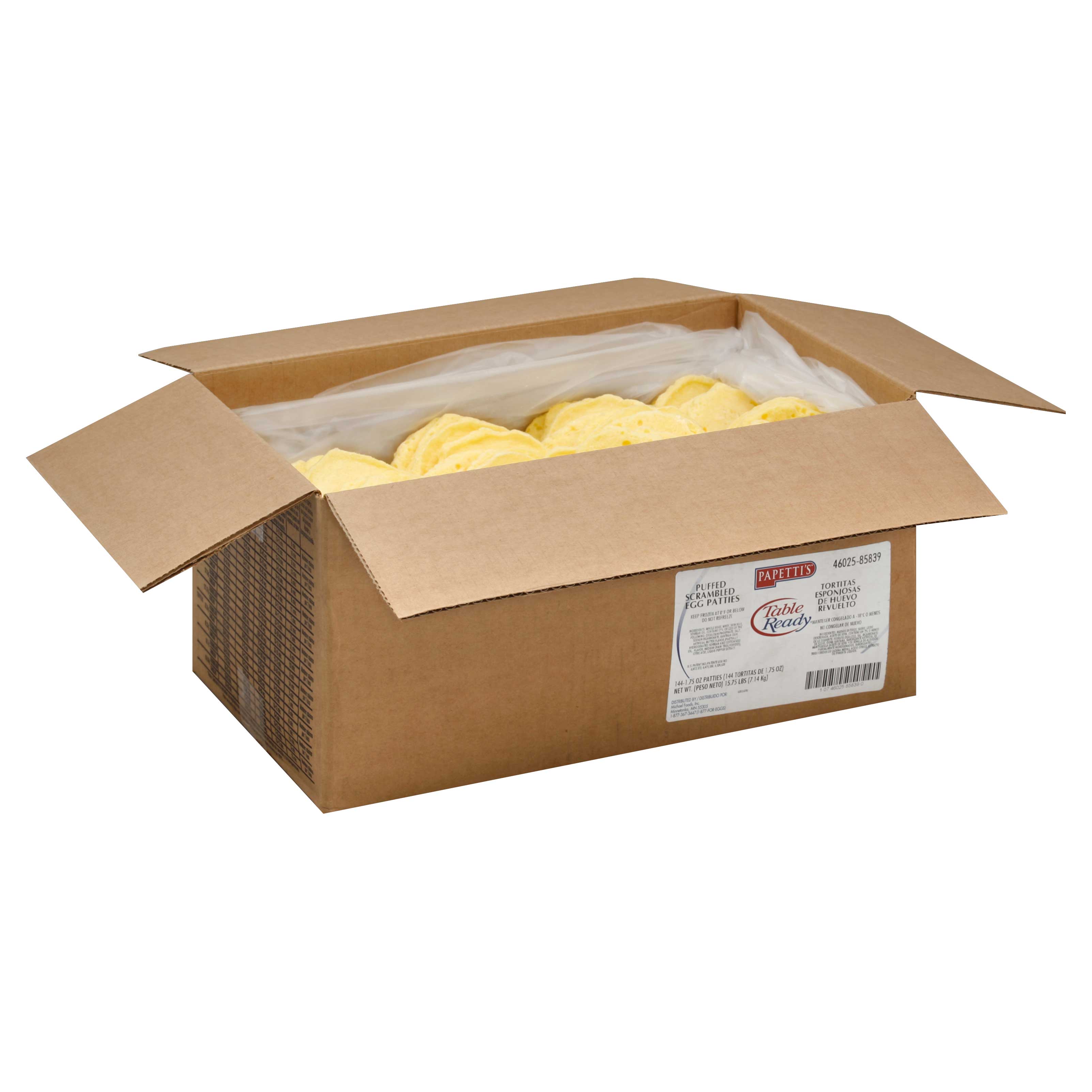 Papetti's Table Ready Refrigerated Scrambled Egg, 1.85 Pound -- 12 Per Case