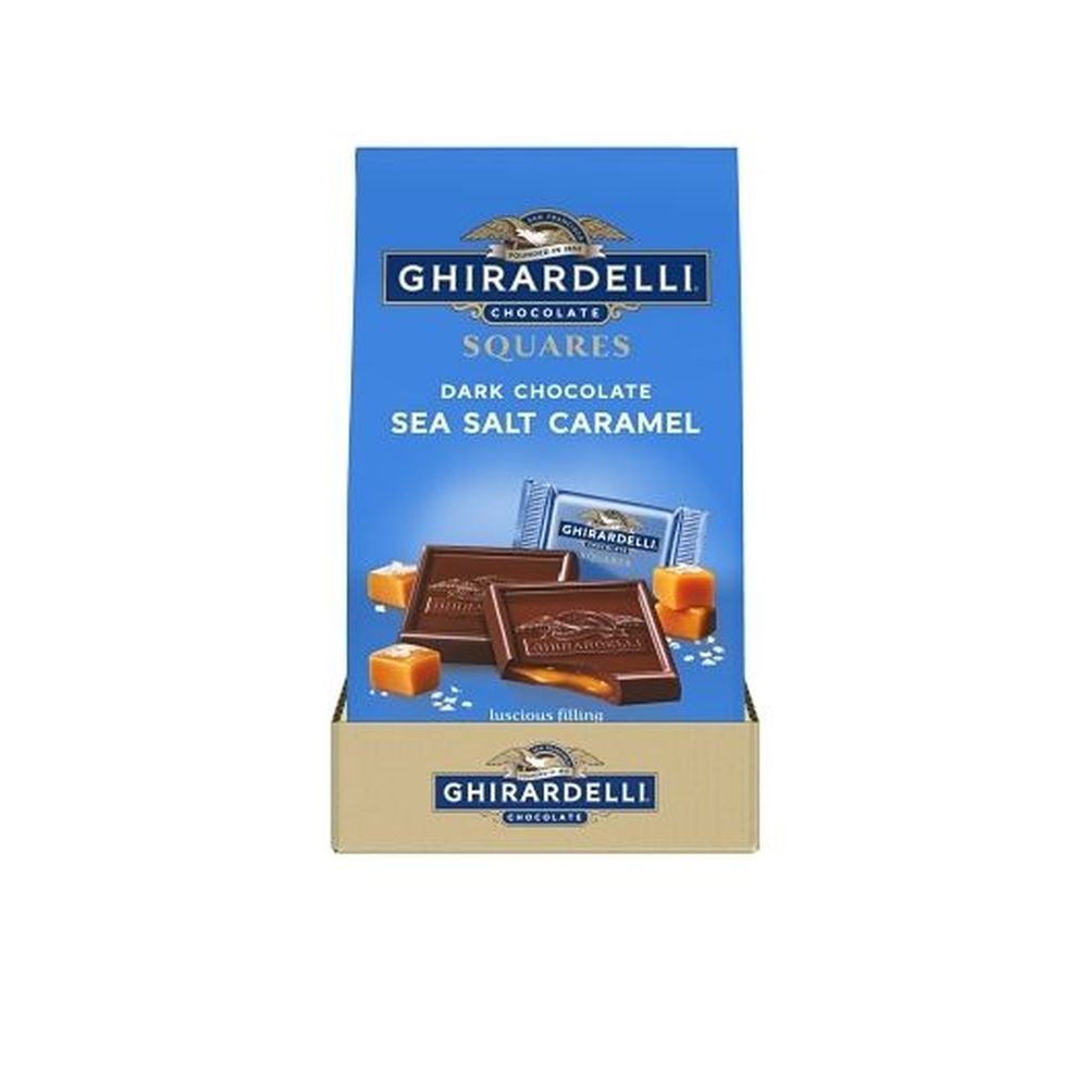 Barra De Chocolate Oscuro Con Caramelo Y Sal Marina Ghirardelli, 9 Onzas -- 5 Por Caja