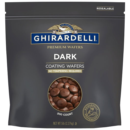 Ghirardelli Dark Coating Wafers, 5 Pound -- 2 Per Case