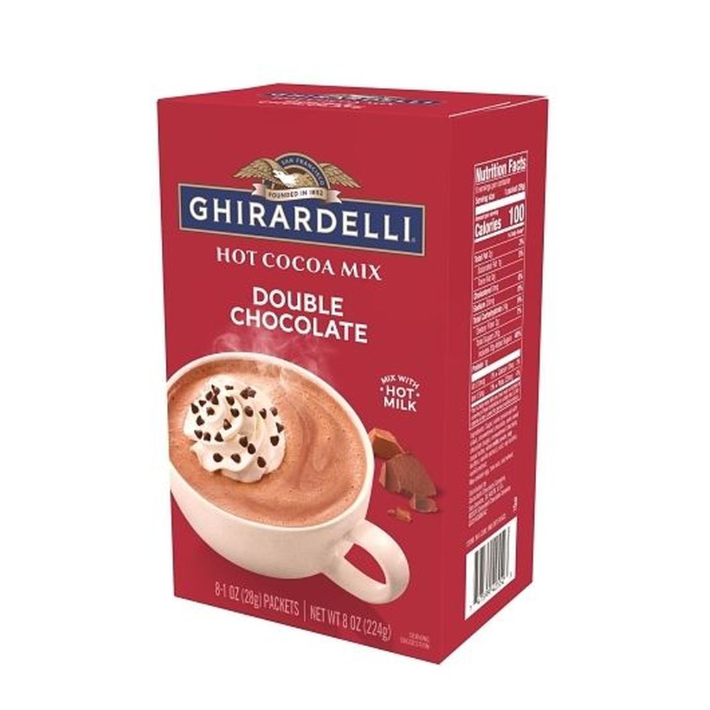 Ghirardelli Double Chocolate Hot Cocoa Mix, 0.5 Pound -- 8 Per Case