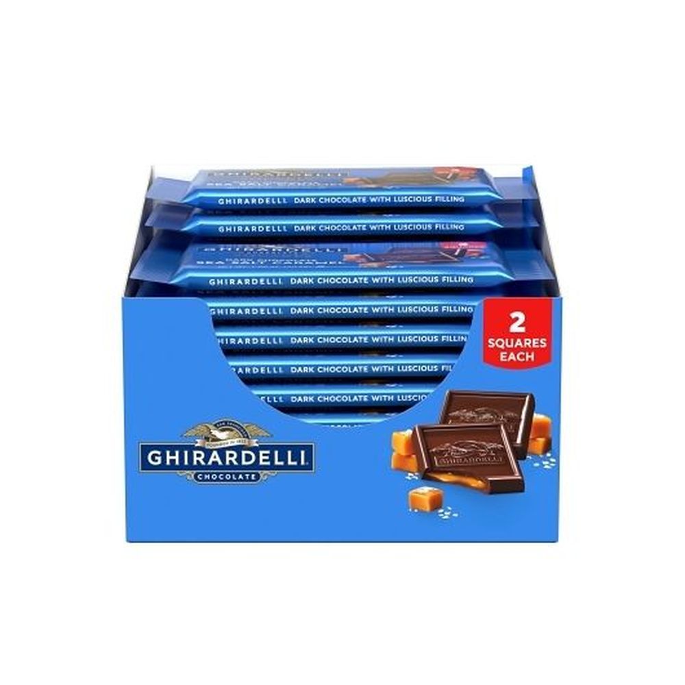 Ghirardelli Sea Salt Caramel Dark Chocolate Bar, 1.06 Ounce -- 2 Per Case