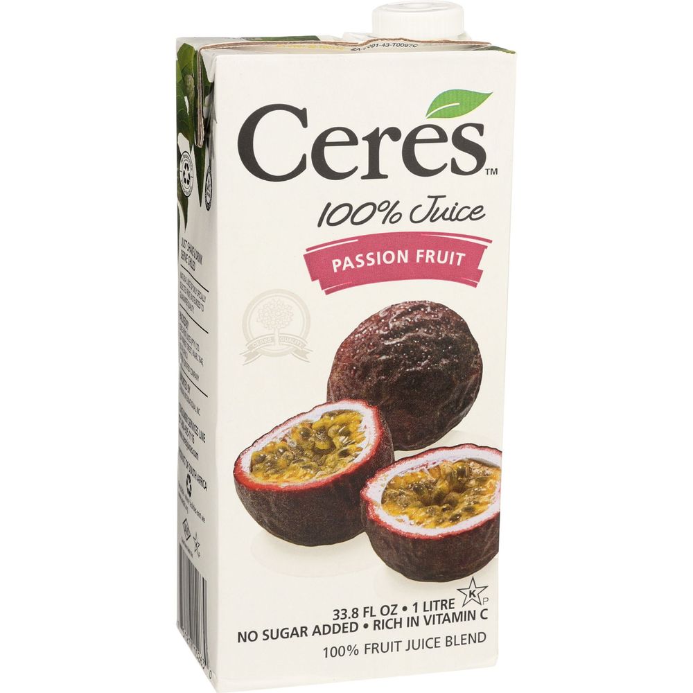 Ceres Passion Fruit Juice, 33.8 Fluid Ounce -- 12 Per Case