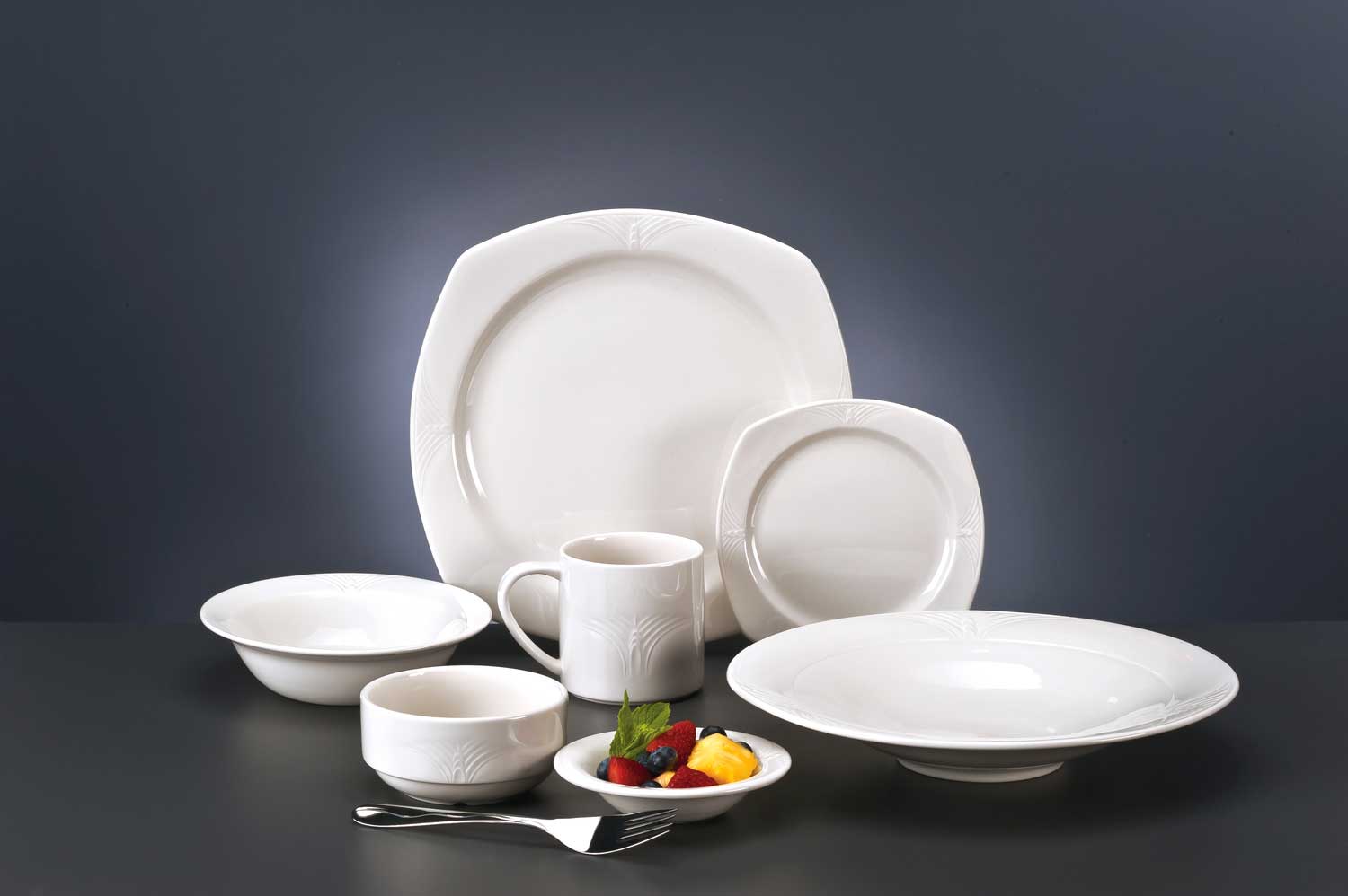 Syracuse China Cafe Royal Rideau Rim Deep Soup Bowl, 1 5/8 Inch -- 12 Per Case