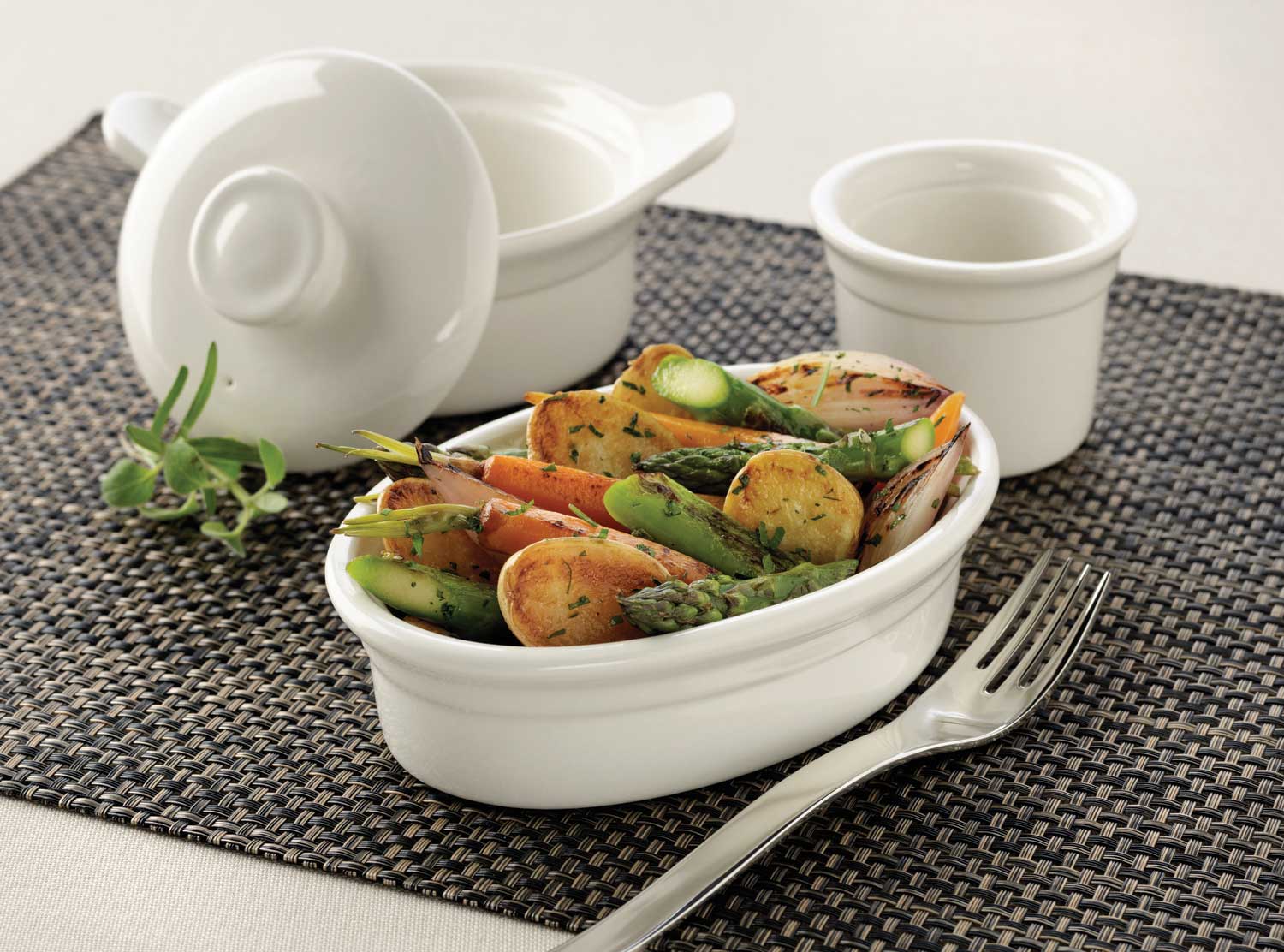 Syracuse China Casablanca Small Deep Side Handled Casserole, 2.5 X 6.25 Inch -- 24 Per Case