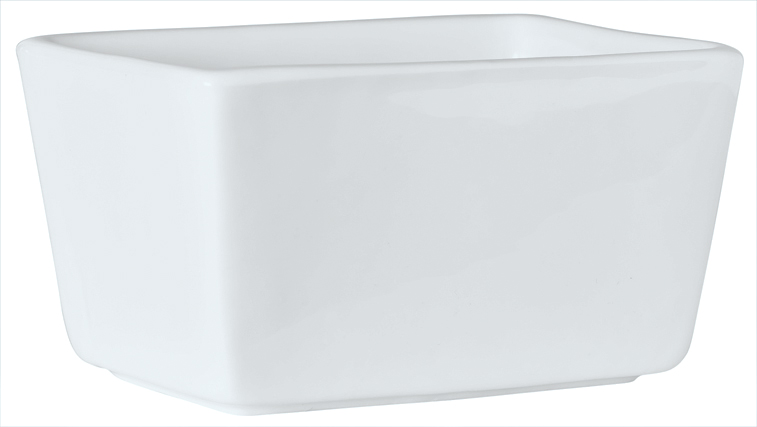 Syracuse China Aluma White Reflections Sugar Packet Holder -- 36 Per Case
