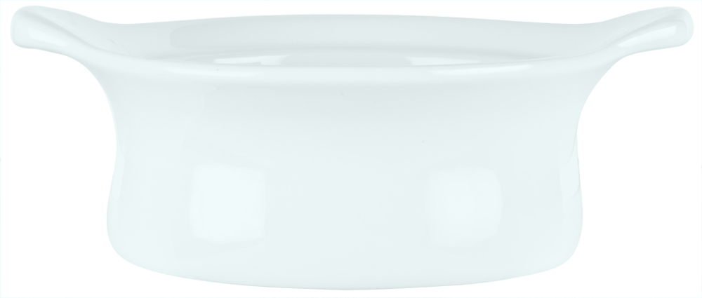 Syracuse China Chefs Selection Aluma White Small Casserole With Side Handle, 9 Ounce -- 24 Per Case