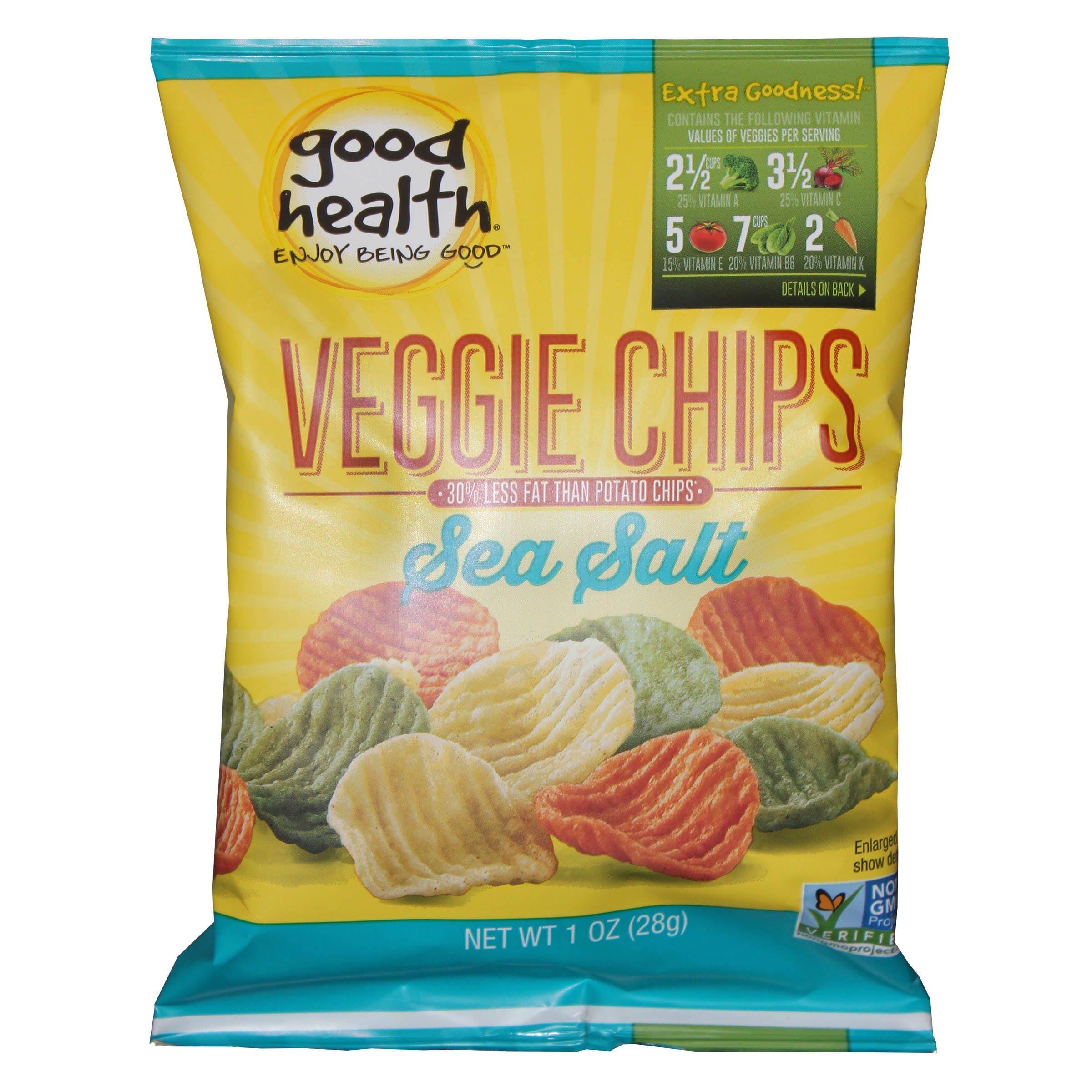Good Health Natural Sea Salt Veggie Chips, 1 Ounce -- 24 Per Case