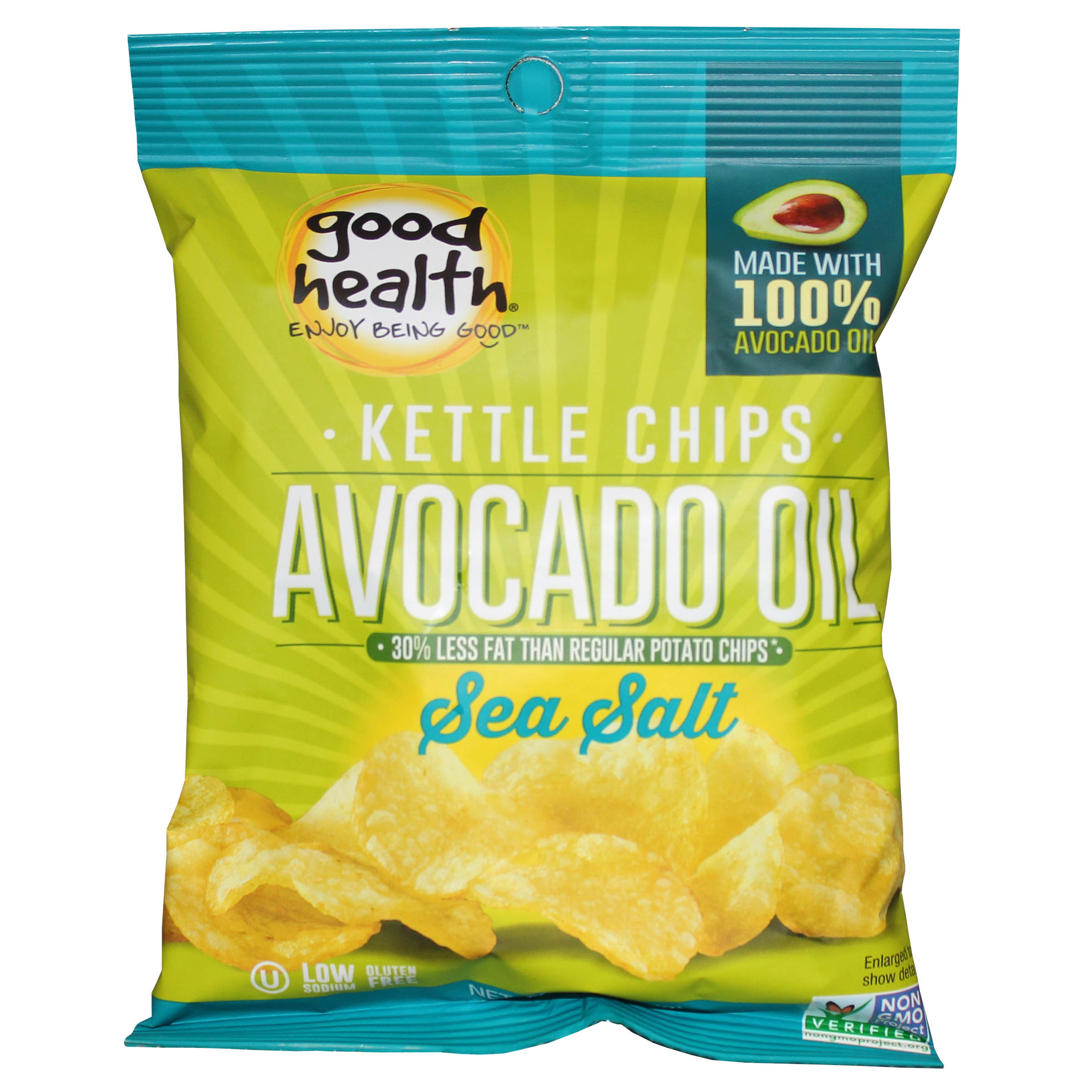 小物 NICENESS  C.FATS Good Health Natural Sea Salt Avocado Oil Kettle Chips, 1
