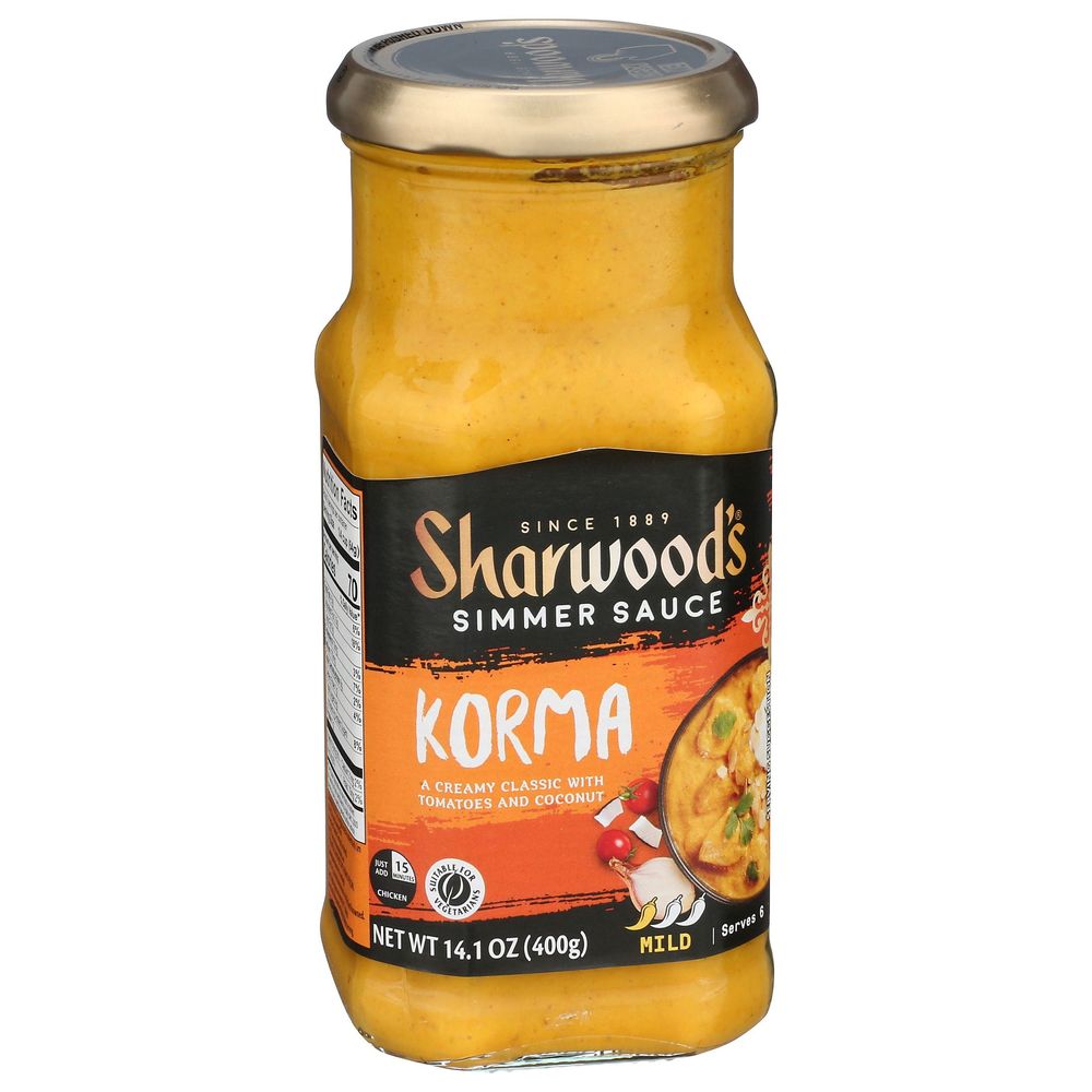 Sharwoods Mild Korma Simmer Sauce, 14.1 Ounce -- 6 Per Case