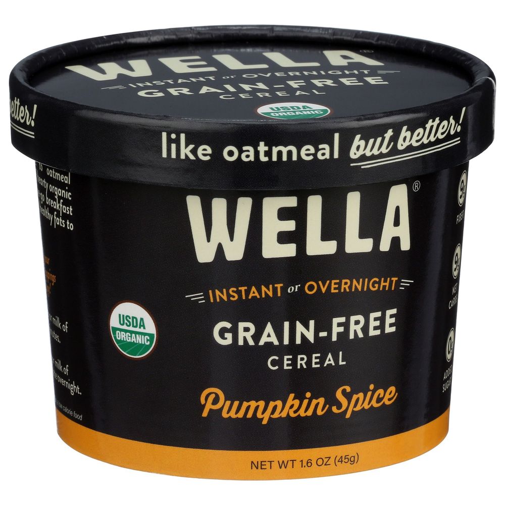 Wella Pumpkin Spice Hot Cereal, 1.6 Ounce -- 8 Per Case
