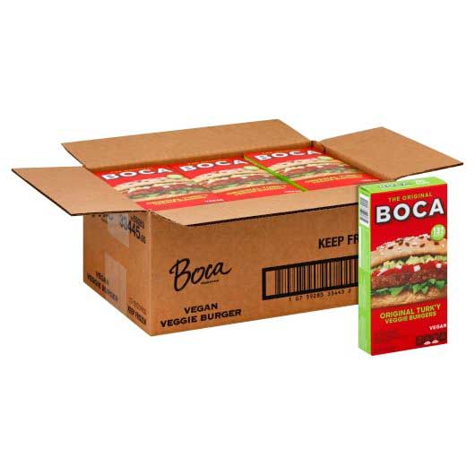 Boca Original Vegan Veggie Burgers, 10 ounce -- 12 per case