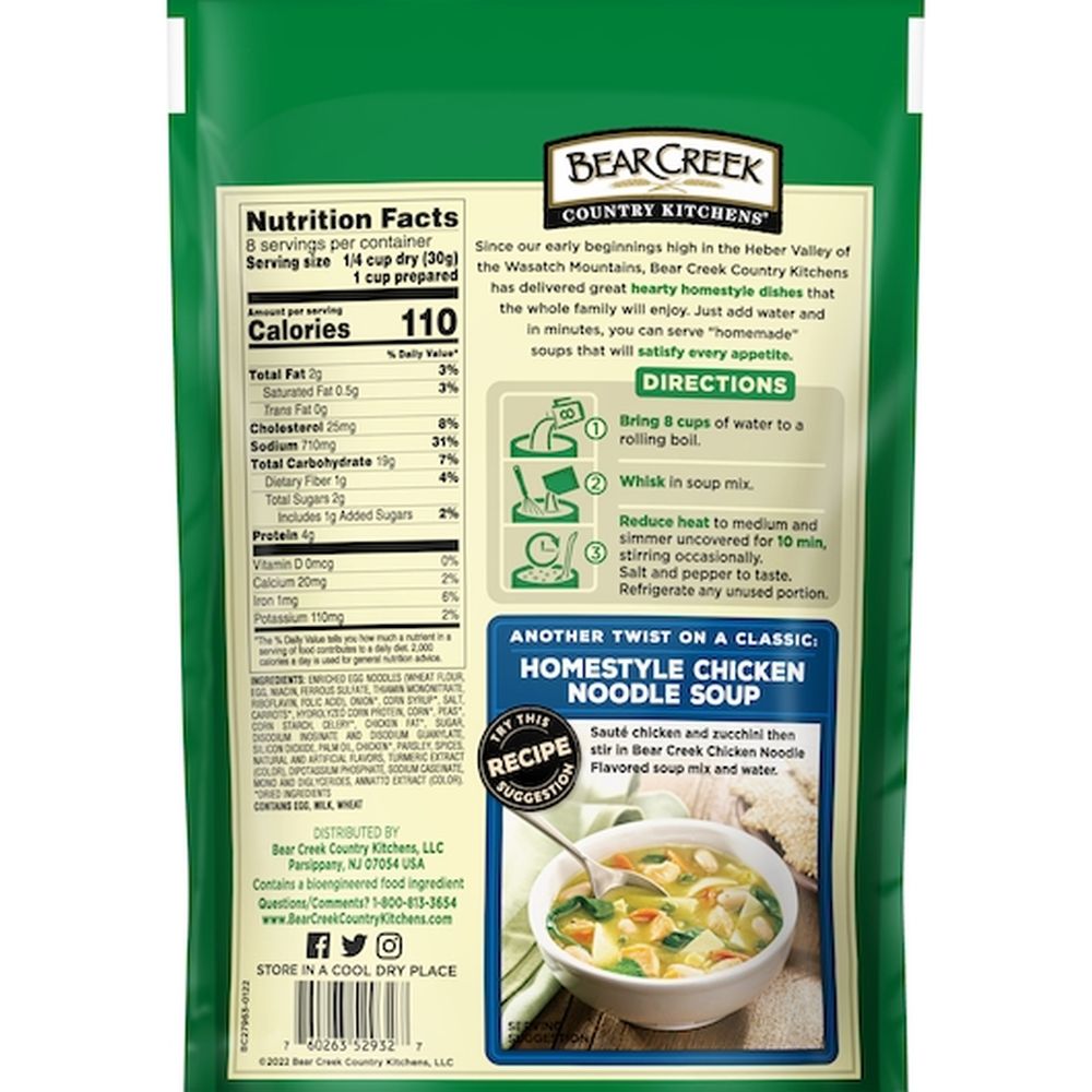 Bear Creek Chicken Noodle Soup Mix, 8.4 Ounce -- 6 Per Case
