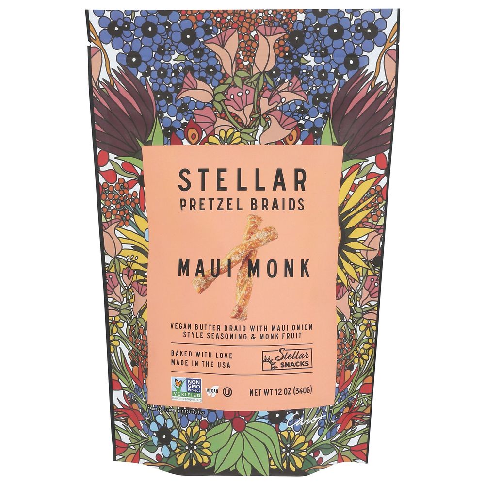 Stellar Snacks Maui Monk Pretzels, 12 Ounce -- 12 Per Case