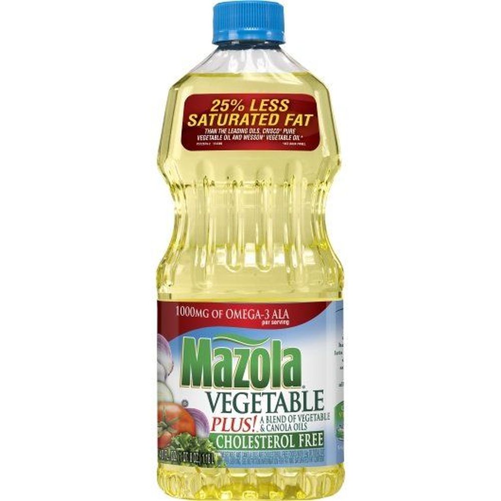 Mazola Cholesterol Free Vegetable And Canola Oil, 40 Fluid Ounce -- 12 Per Case