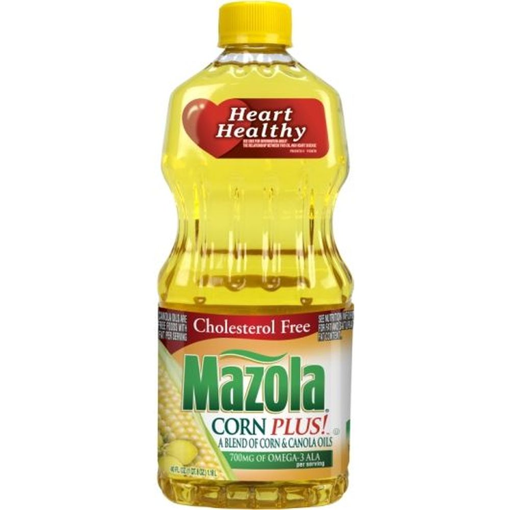 Mazola Cholesterol Free Corn And Canola Oil, 40 Fluid Ounce -- 12 Per Case