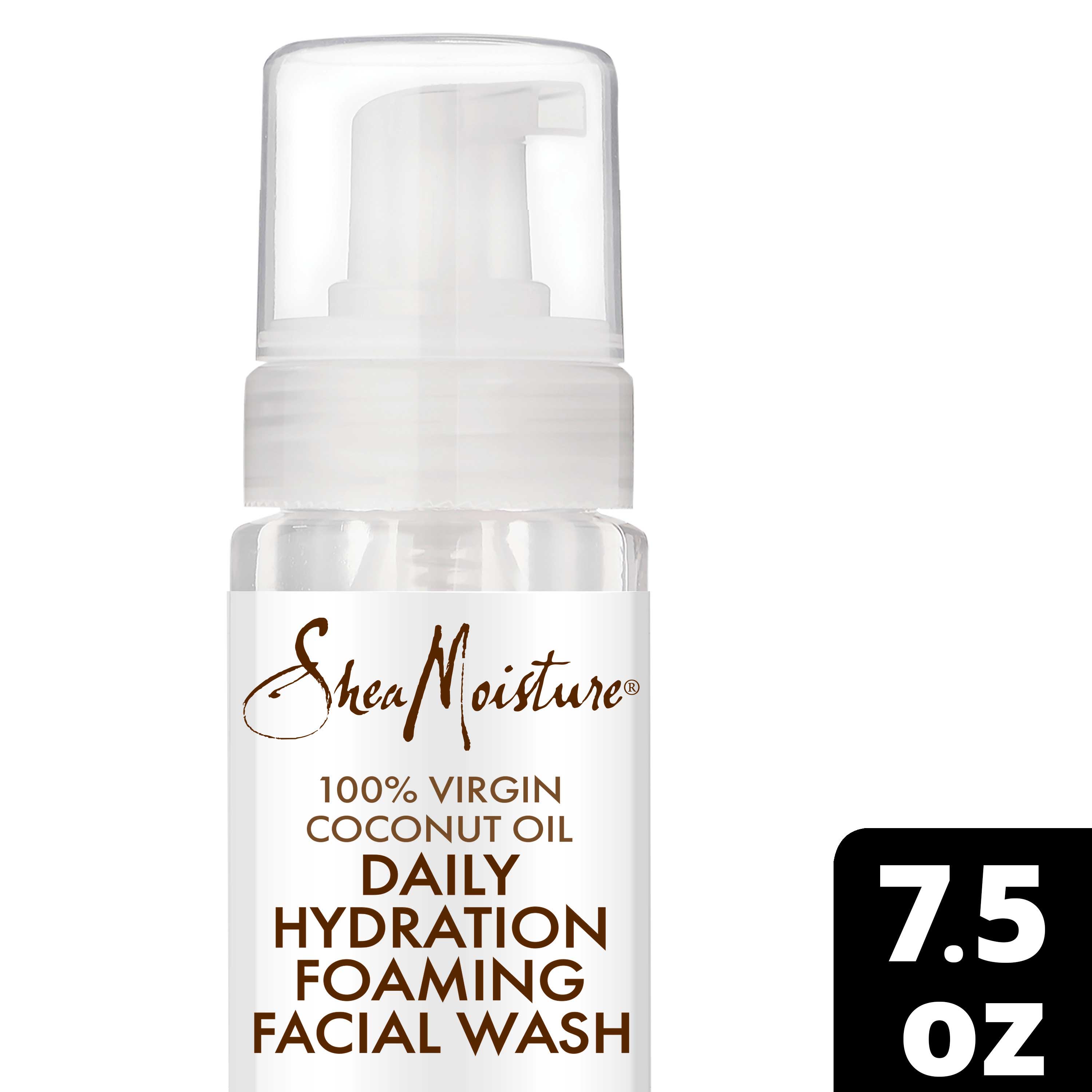 Shea Moisture 100 Percent Virgin Coconut Oil Hydration Foaming Cleanser, 7.5 Fluid Ounce -- 24 Per Case