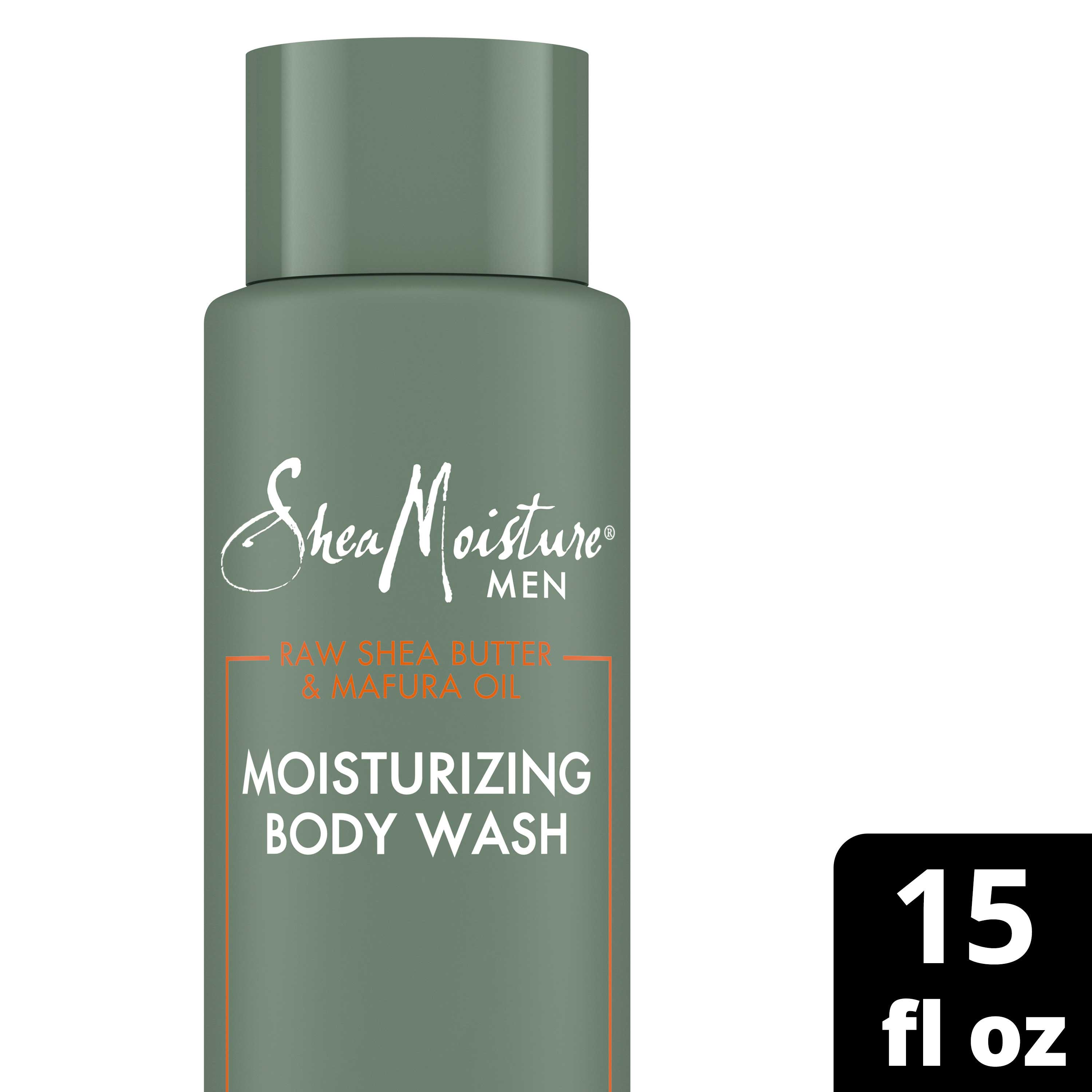 Shea Moisture Men Raw Shea Butter And Mafura Oil Body Wash, 15 Fluid Ounce -- 4 Per Case