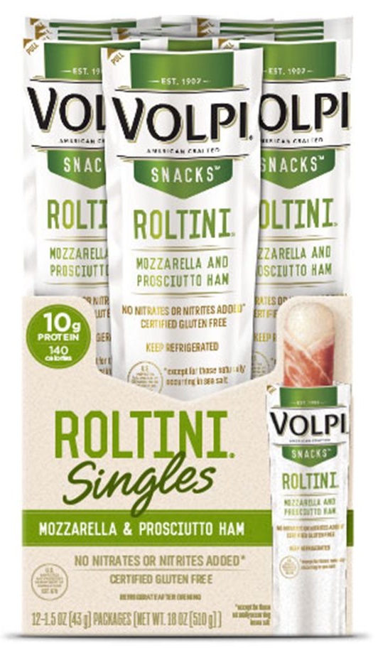 Volpi Roltini Singles With Prosciutto Pork, Display Ready Carton, 1.5 Ounce -- 24 Per Case