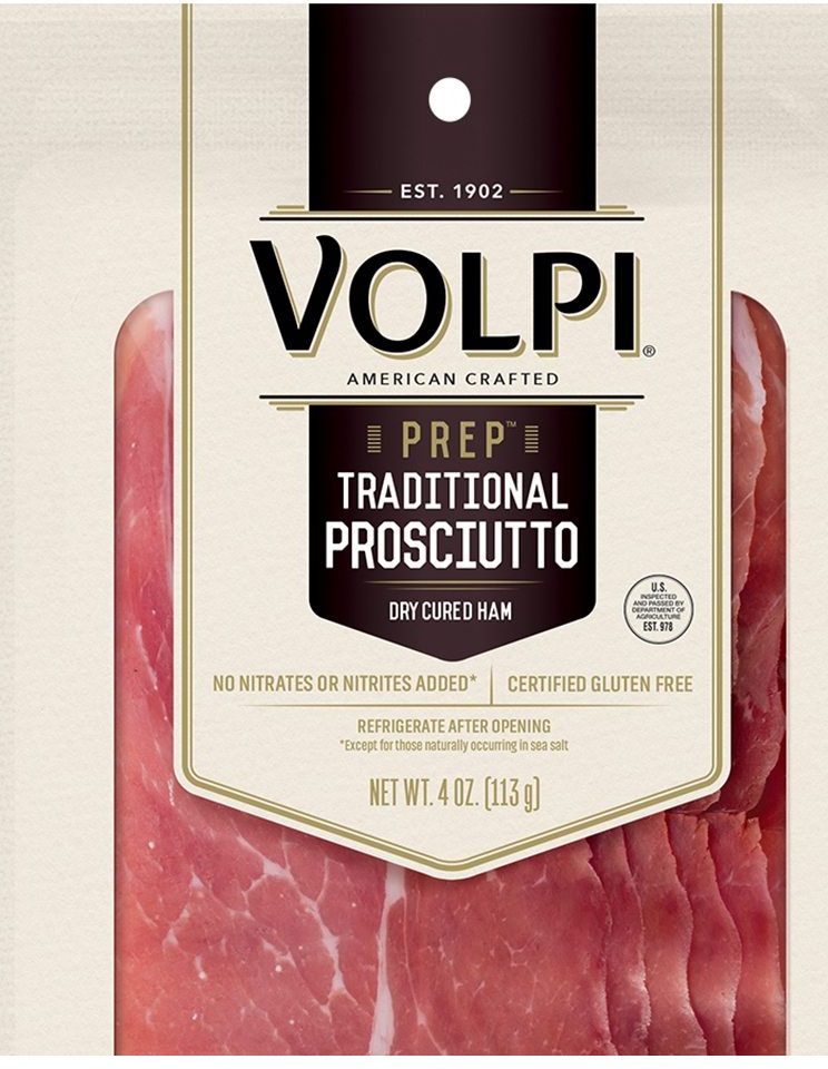 Volpi Sliced Prosciutto Dry Cured Ham Case FoodServiceDirect