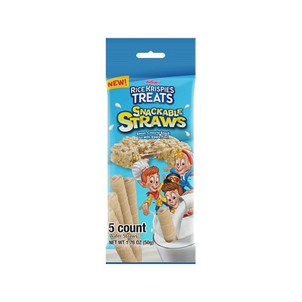 Wraffer Straw Galerie Kelloggs Rice Krispiestreats Snackables Cereal Wafer Straws, 1. ...