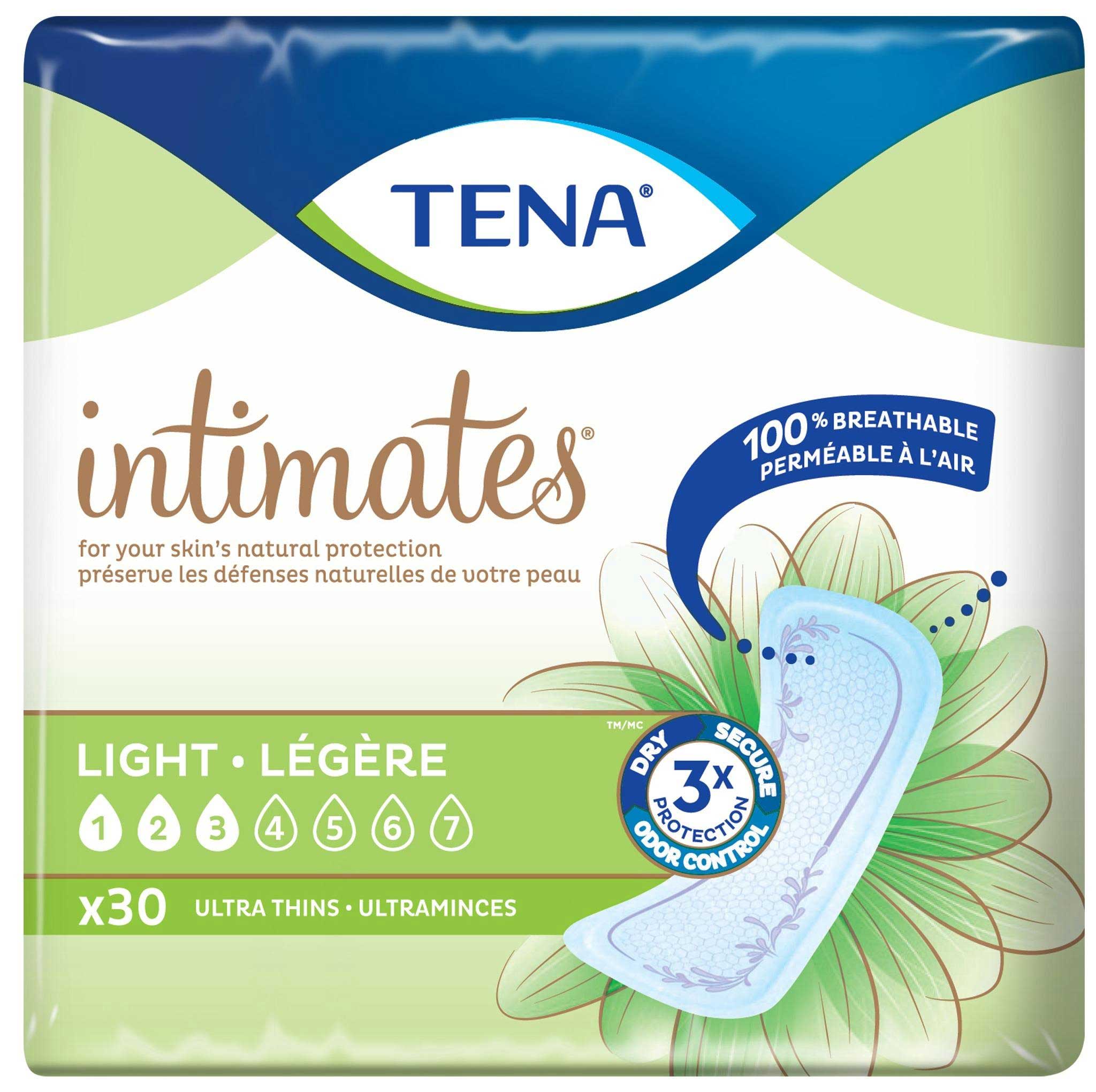 Tena Intimate Regular Ultra Thin Pad, 30 Count -- 6 Per Case