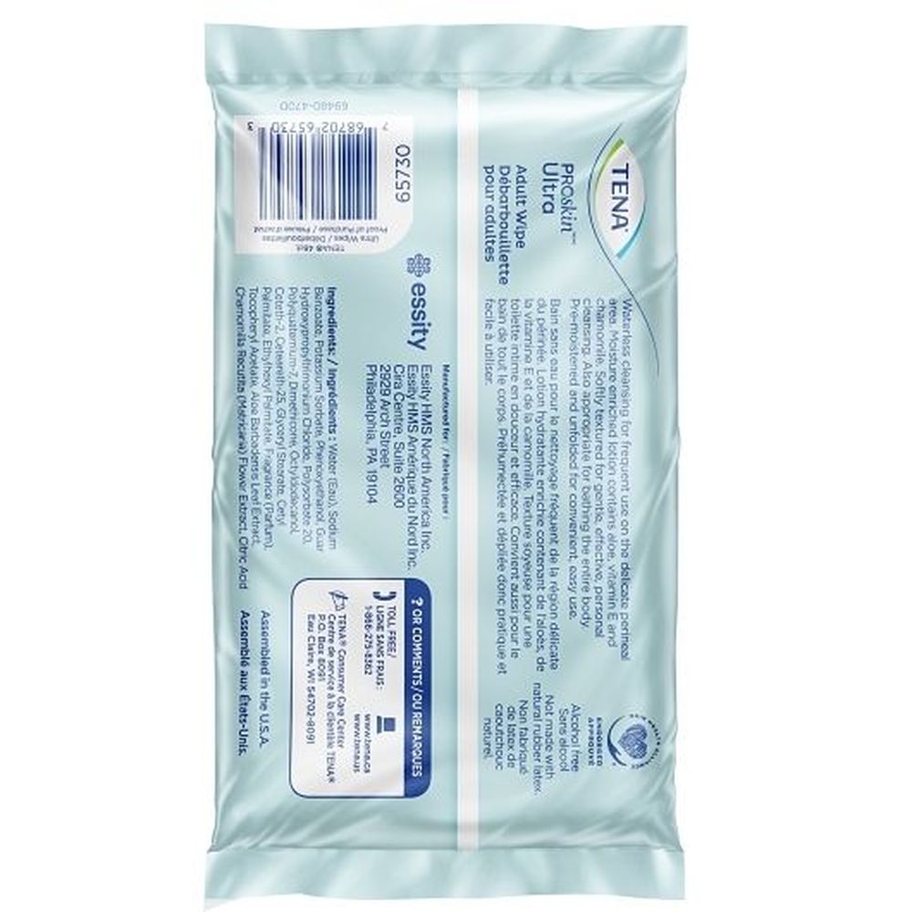 Tena Pro Skin Ultra Wipes, 48 Count -- 4 Per Case