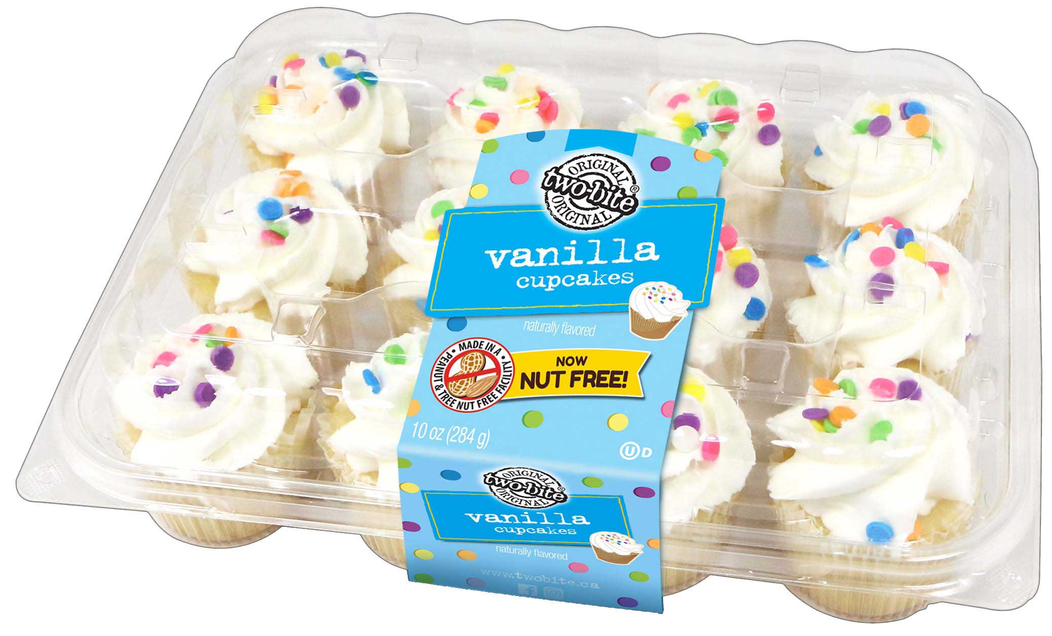 Two-bite Vanilla Cupcake, 10 Ounce -- 12 Per Case
