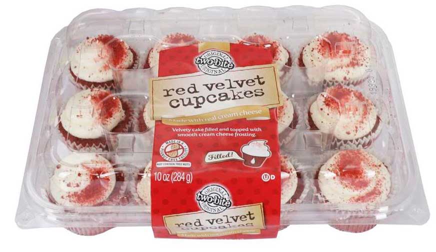 Two-bite Premium Red Velvet Cupcake, 10 Ounce -- 12 Per Case