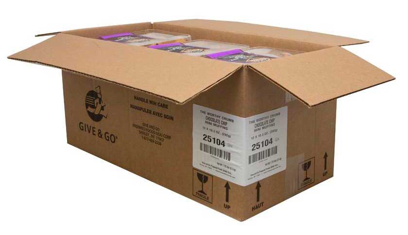The Worthy Crumb Two Bite Chocolate Chip Mini Muffin, 10 Ounce -- 12 ...