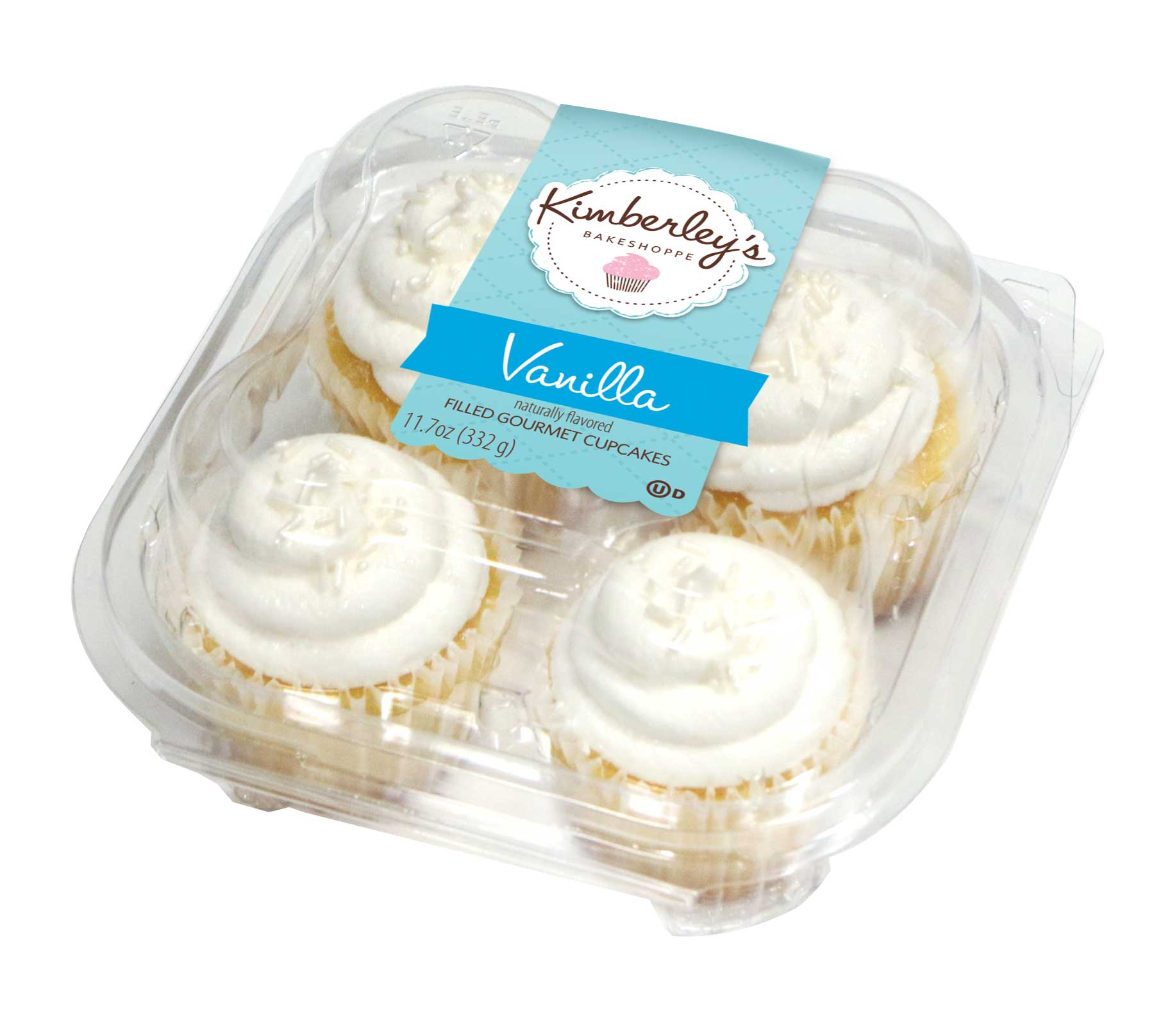 Kimberley's Bakeshoppe Gourmet Vanilla Cupcake, 11.7 Ounce -- 12 Per Case