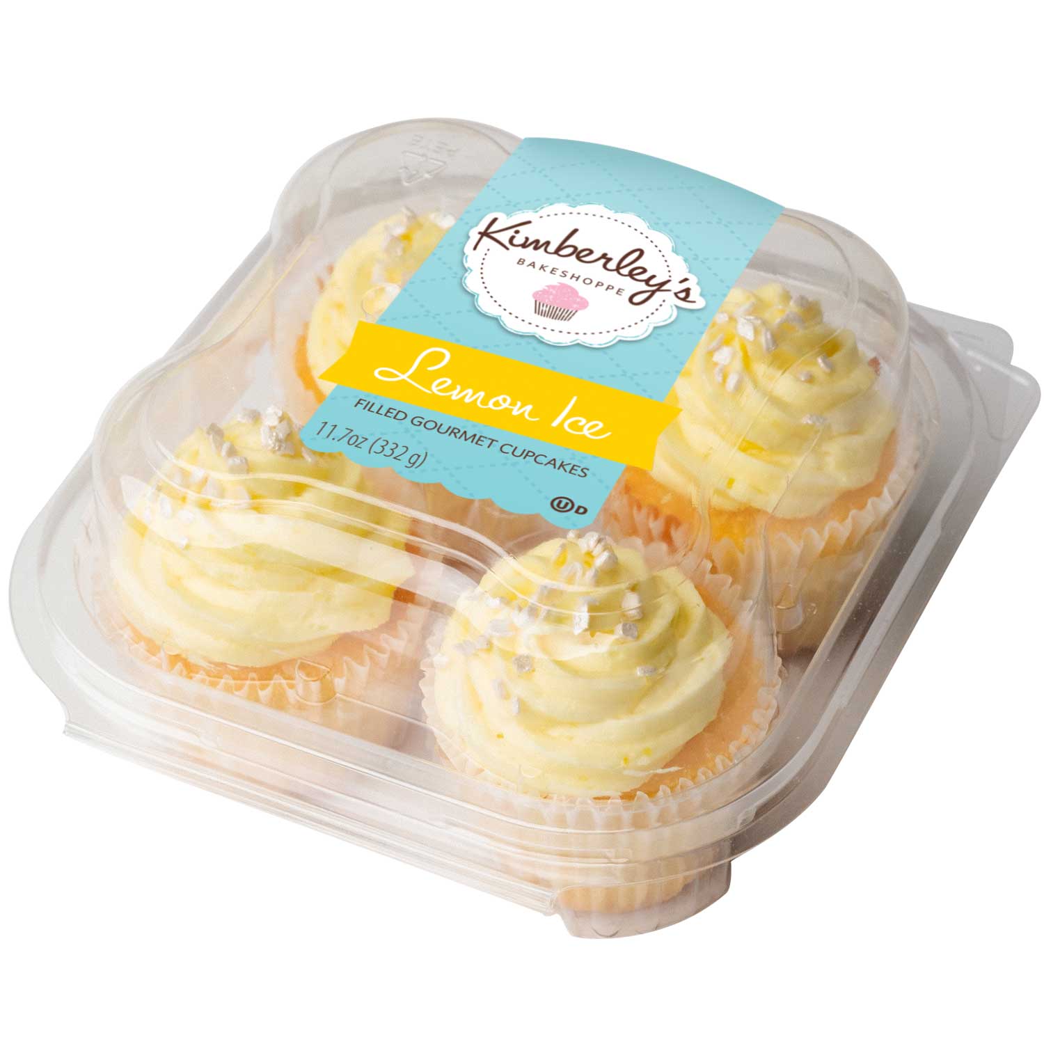 Kimberley's Bakeshoppe Lemon Ice Gourmet Cupcake, 11.7 Ounce -- 12 Per Case