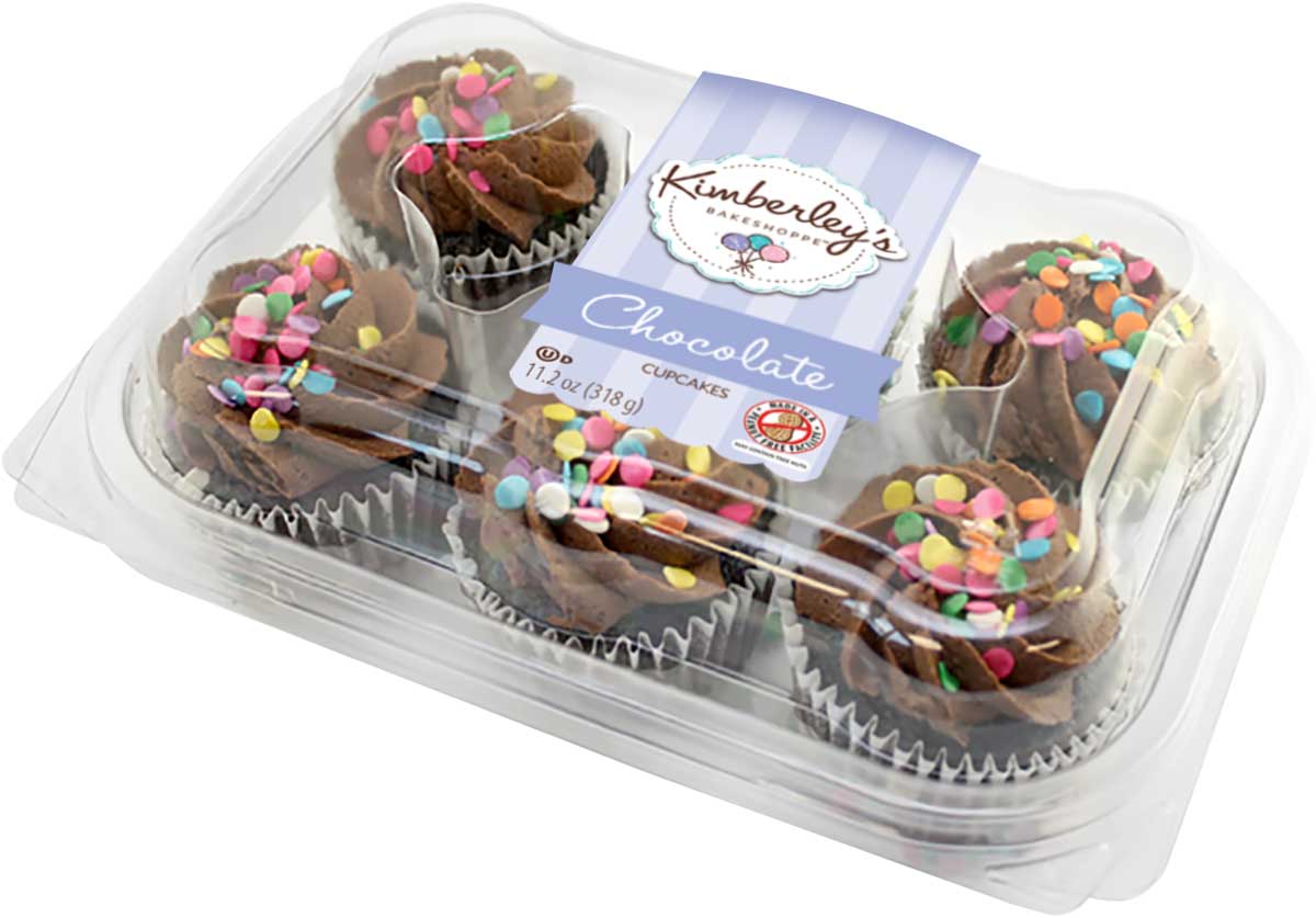 Kimberley's Bakeshoppe Celebration Chocolate Cupcake, 11.2 Ounce -- 12 Per Case