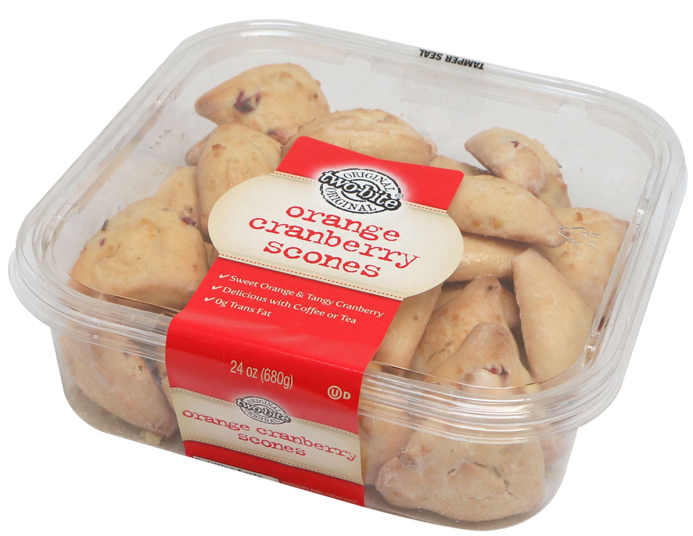 Two-bite Orange Cranberry Scones, 24 Ounce -- 6 Per Case