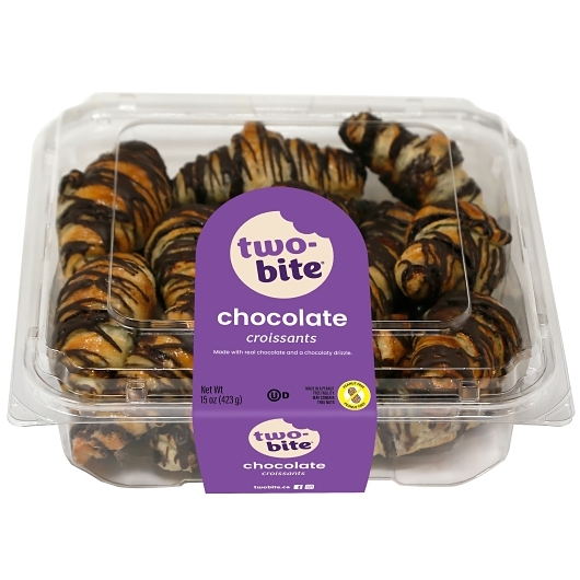 The Worthy Crumb Twice Two Bite Chocolate Croissant, 14.9 Ounce -- 12 Per Case