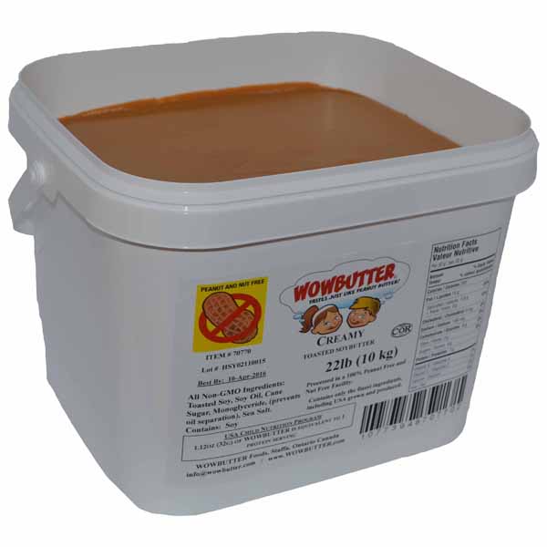 Wowbutter Creamy And Peanut Free Spread, 22 Pound