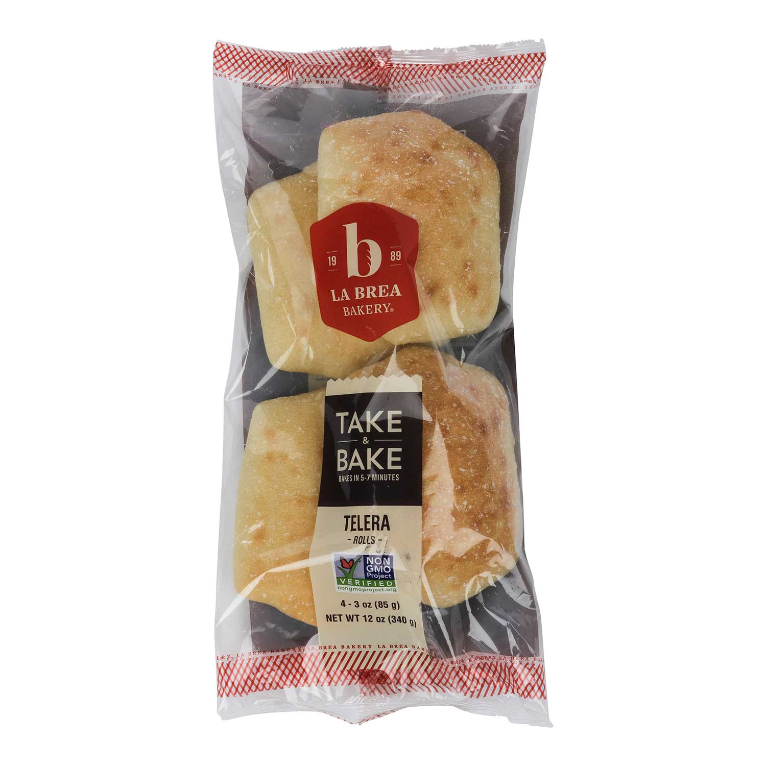 La Brea Bakery Take And Bake Telera Roll, 3 Ounce -- 48 Per Case