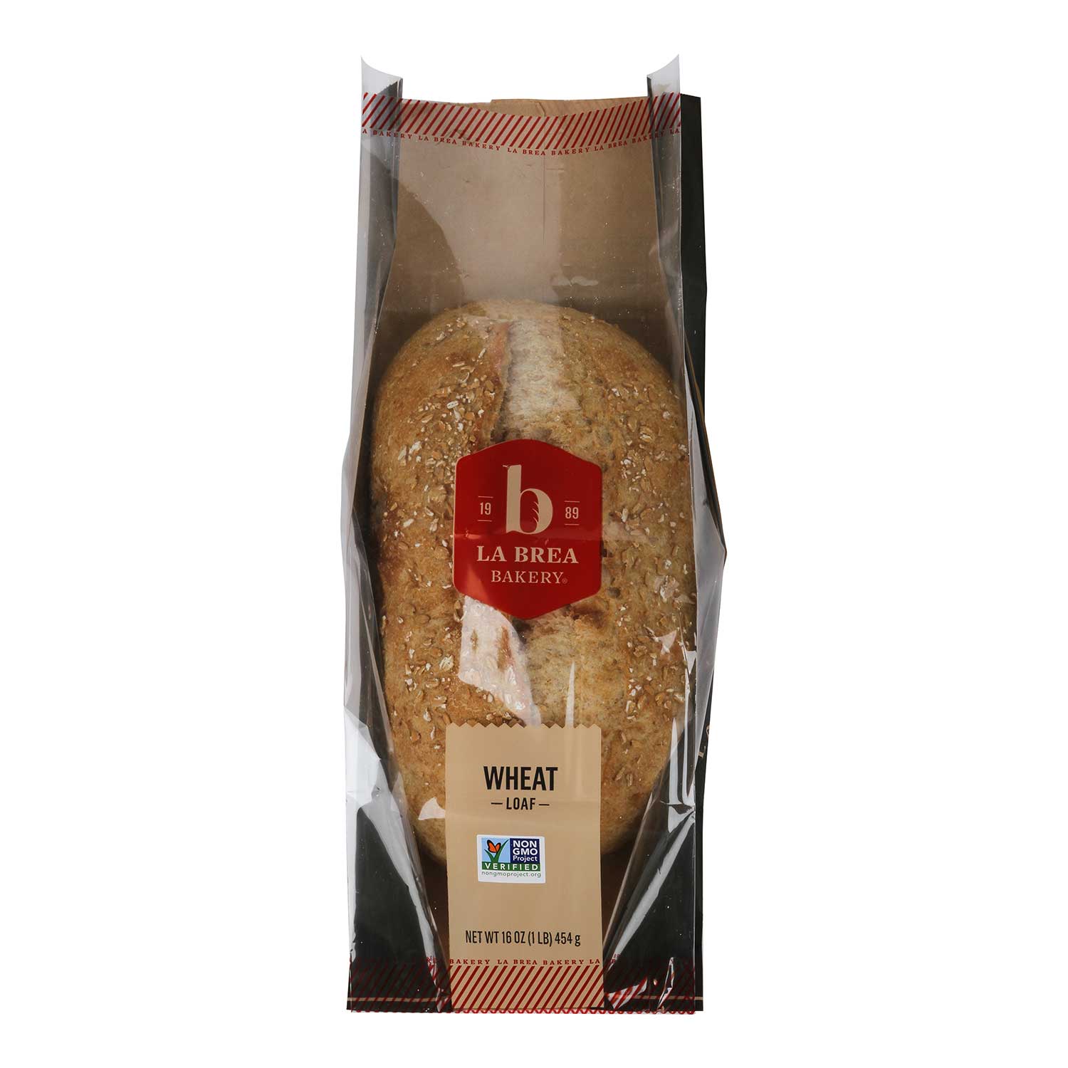 Labrea Bakery Wheat Bread Loaf, 16 Ounce -- 12 per case.