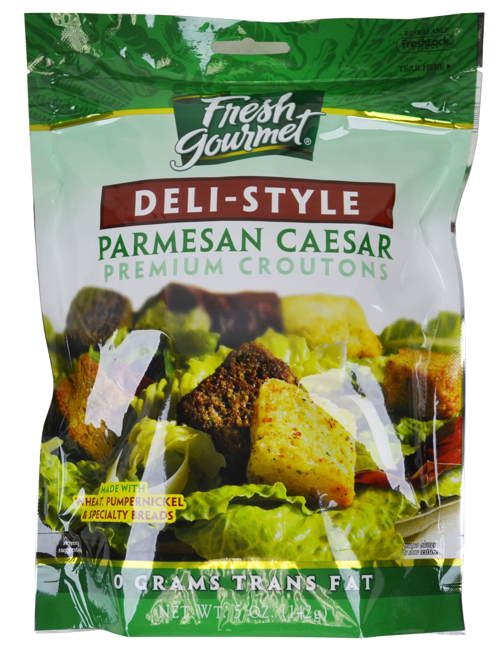 Fresh Gourmet Multi Grain Parmesan Cheese Croutons, 5 Ounce -- 12 per case.