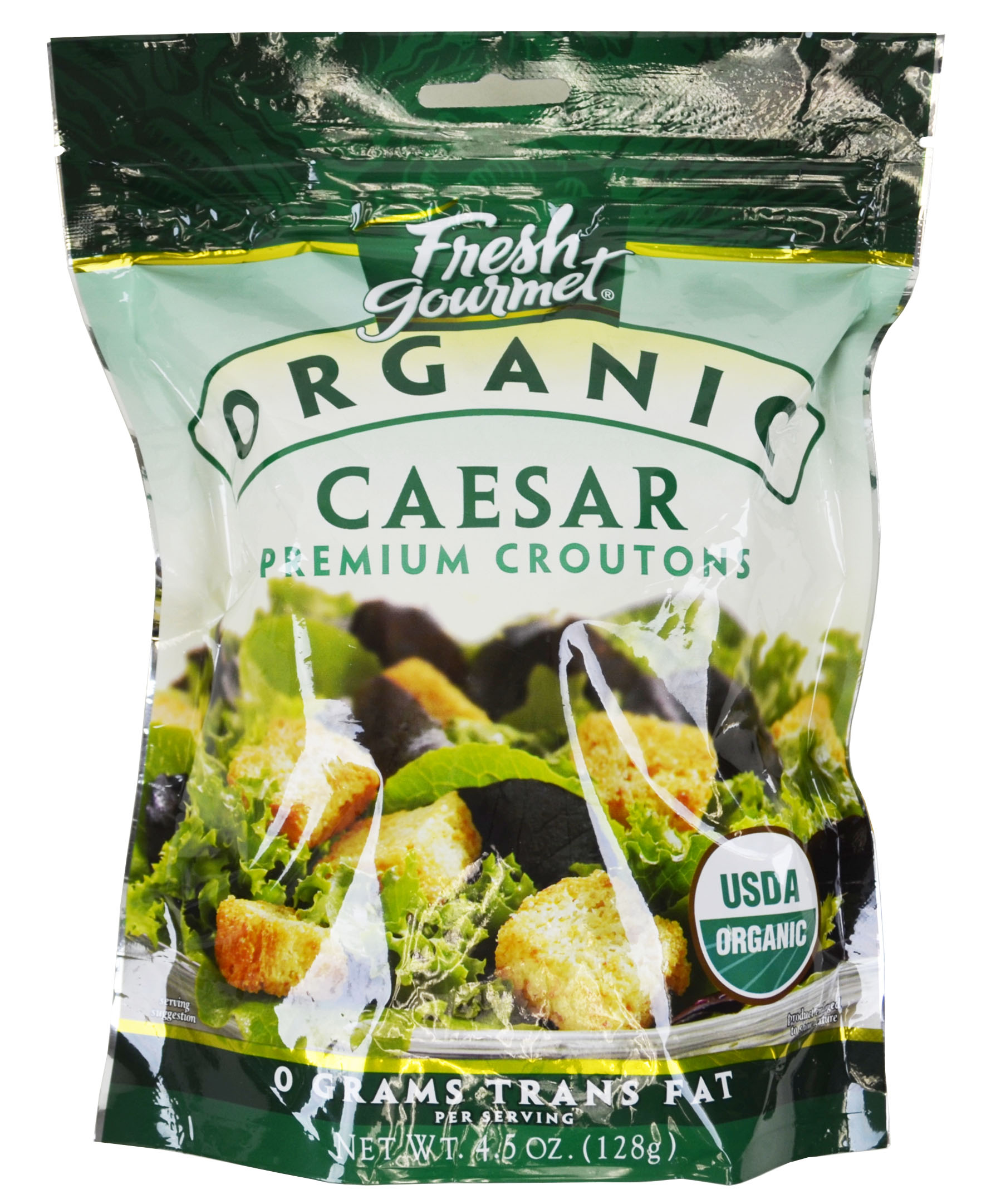 Fresh Gourmet Organic Parmesan Caesar Croutons, 4.5 Ounce -- 9 per case.