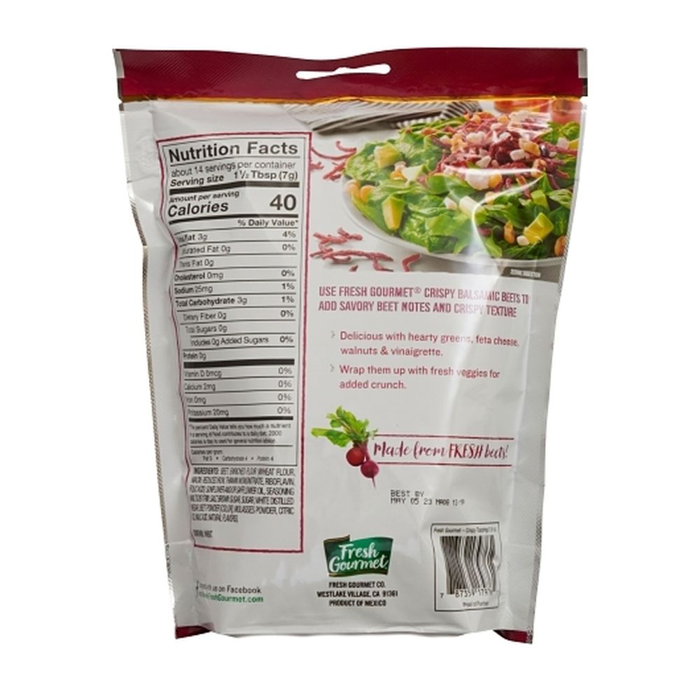 Fresh Gourmet Balsamic Crispy Beets Salad Topping, 3.5 Ounce -- 12 Per Case