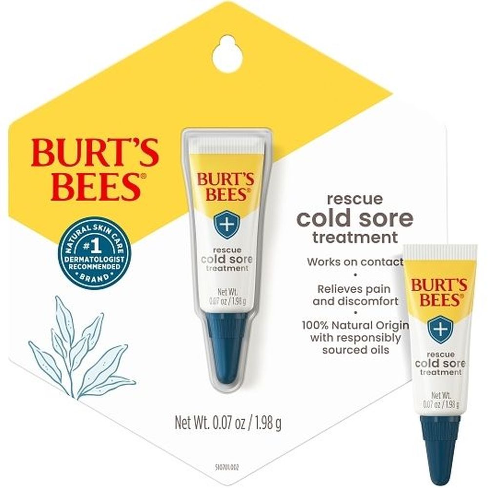 Burt's Bees Rapid Rescue Cold Sore Treatment, 0.07 Ounce -- 24 Per Case