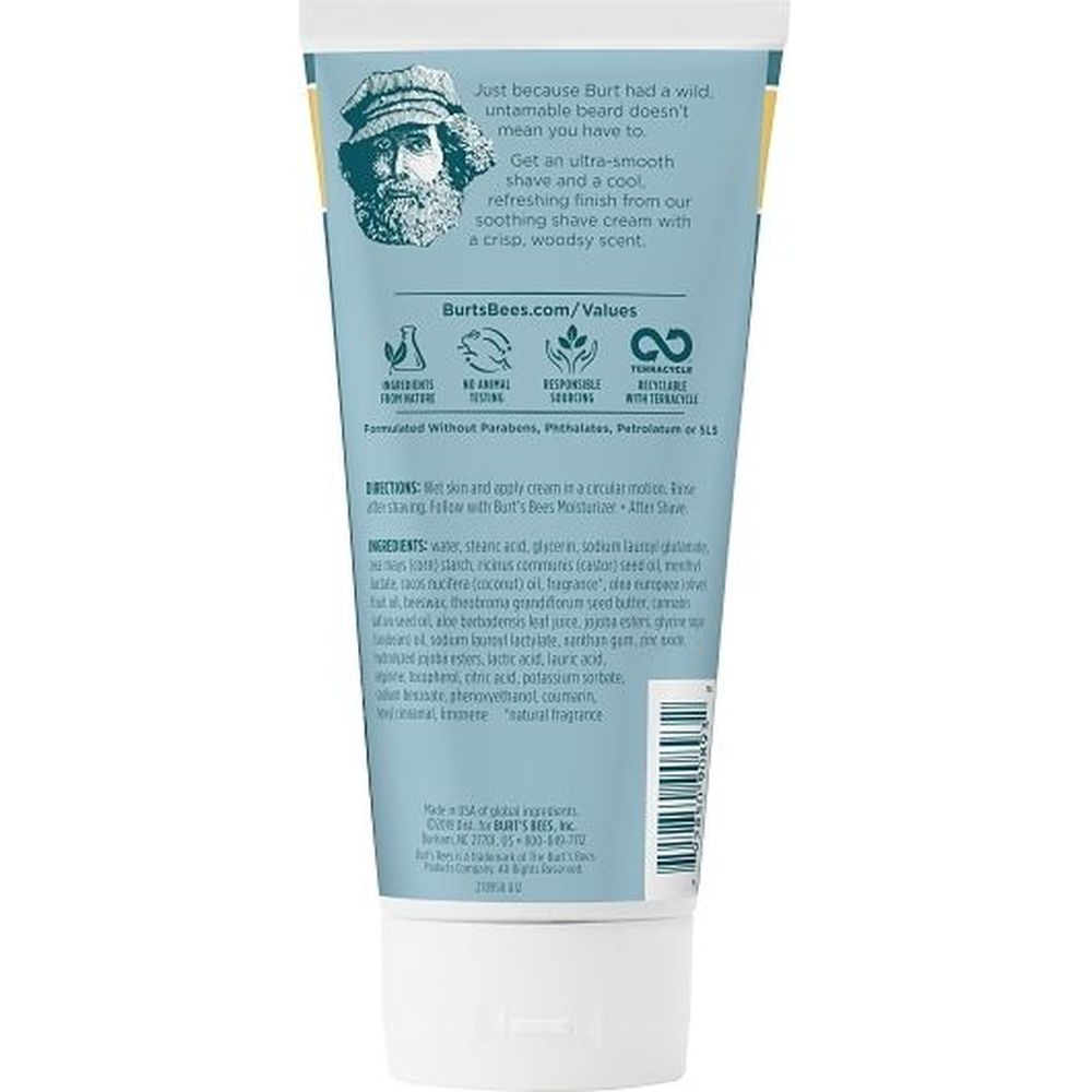 Burt's Bees Cooling Shave Cream For Men, 5 Ounce -- 18 Per Case