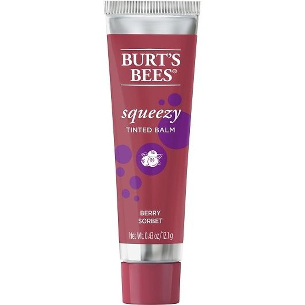 Burts Bees Squeezy Wax Berry Sorbet Tinted Lip Balm, 0.43 Ounce -- 36 per case