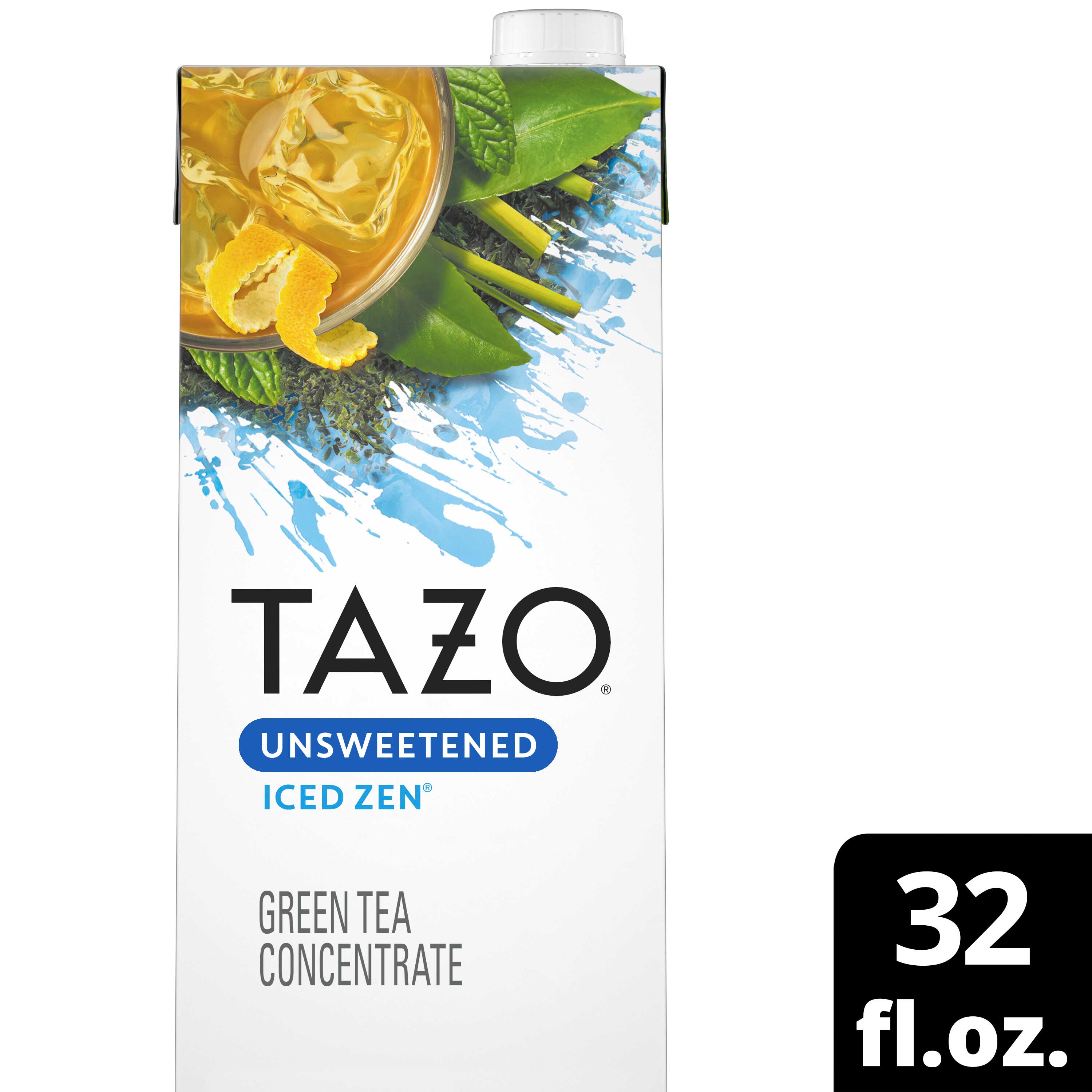 Tazo Zen Unsweetened Iced Green Tea Concentrate, 32 Ounce -- 6 per case