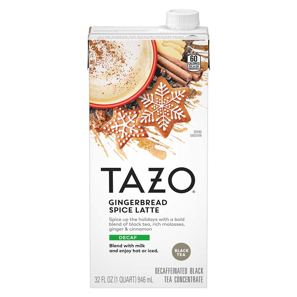Single TAZO Gingerbread Spice Latte Decaffinated Black Tea