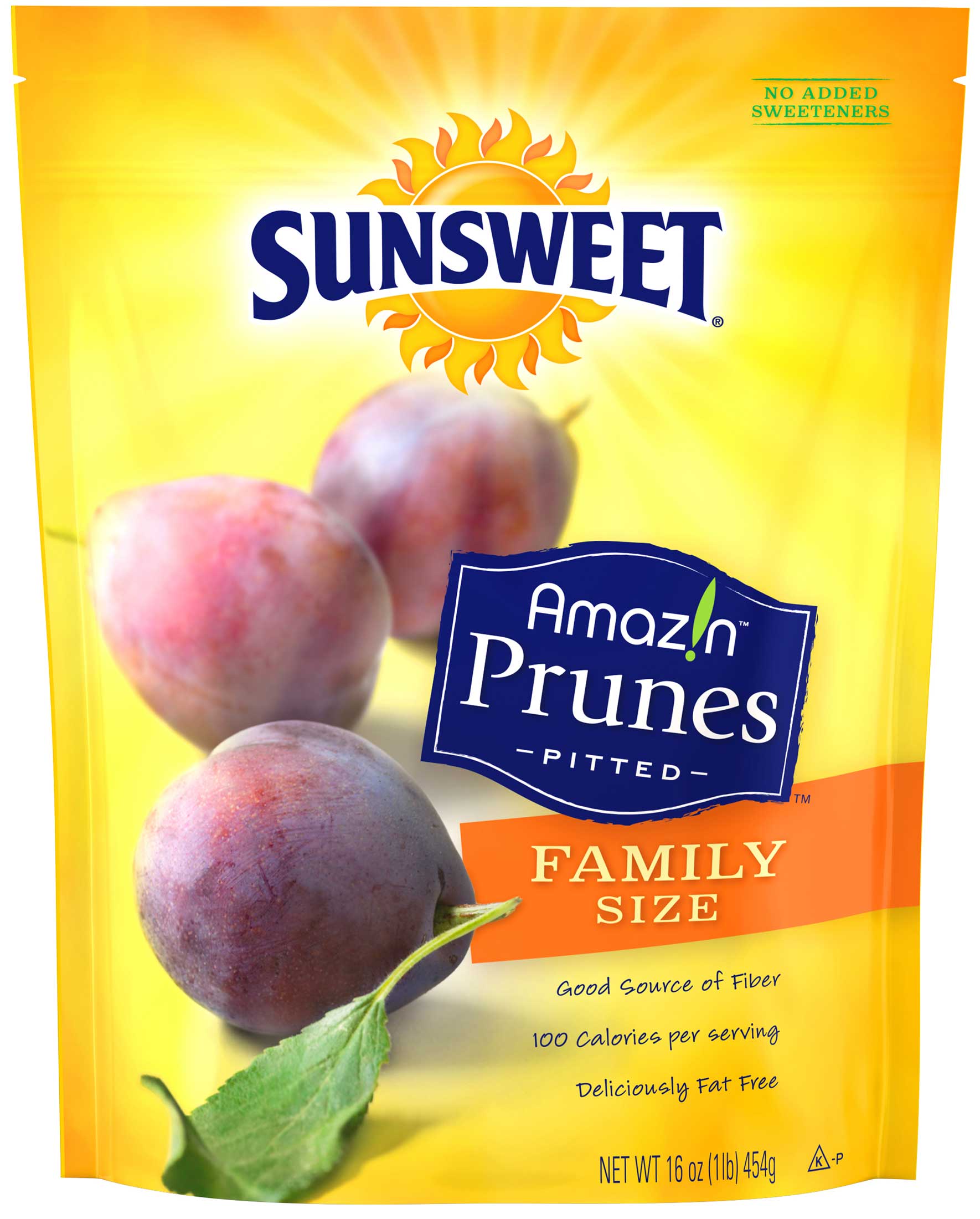Sunsweet Pitted Prunes, 16 Ounce -- 12 Per Case